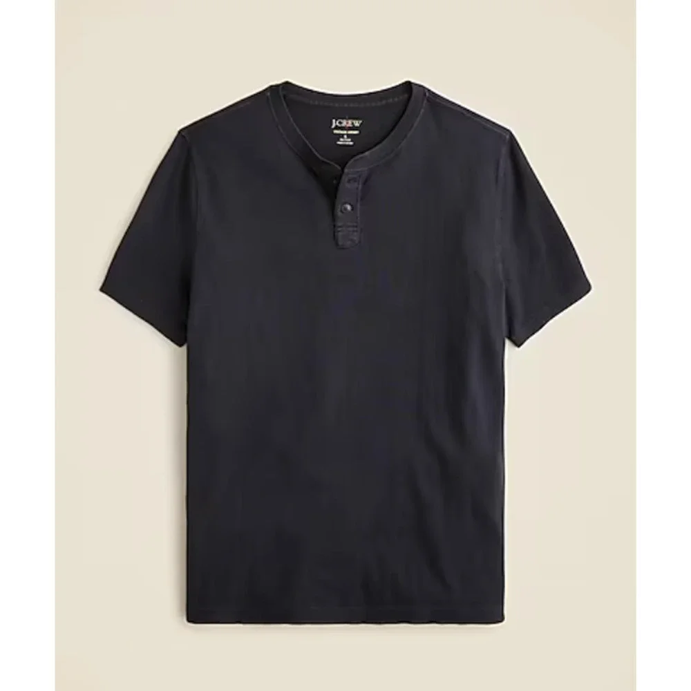 J Crew Short Sleeve Vintage Wash Tee L Navy Blue NWOT Shirt Men's T Shirt CG175